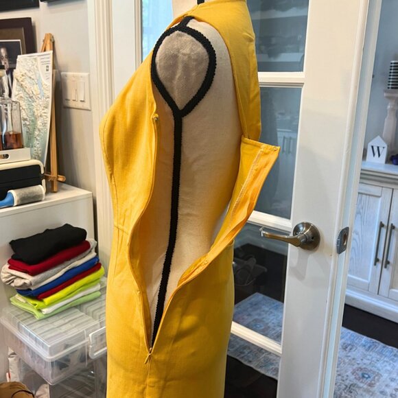 Union Made Yellow Sleeveless Cut Out Dress 8 - Picture 10 of 13